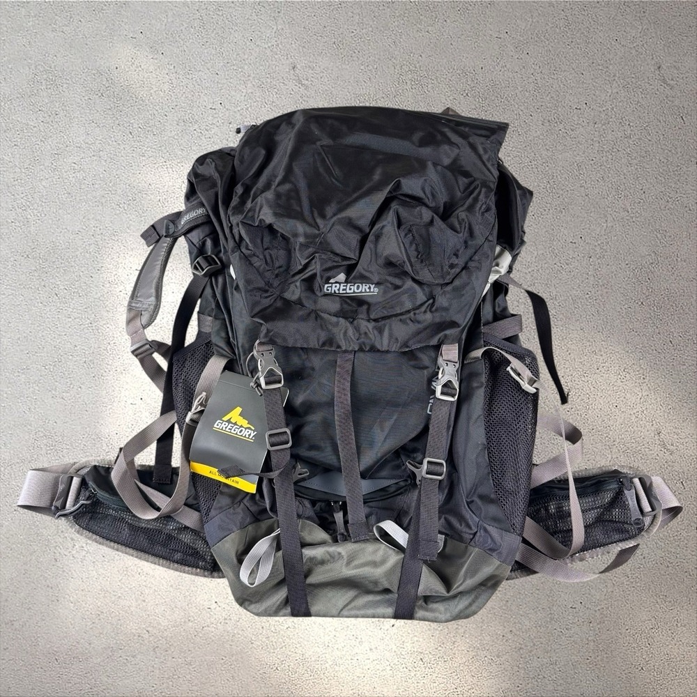 GREGORY‎ SAVANT 48L Hiking Backpack Fully Adjustable Thundercloud Black Med NWT